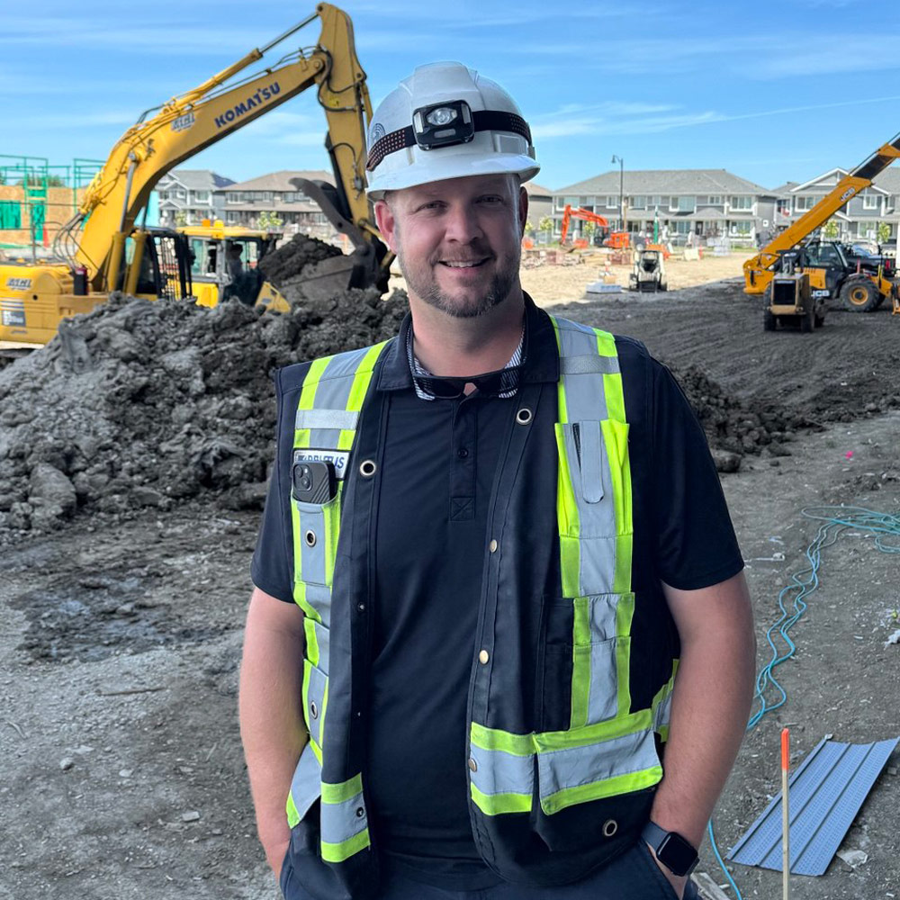 Worker on a job site